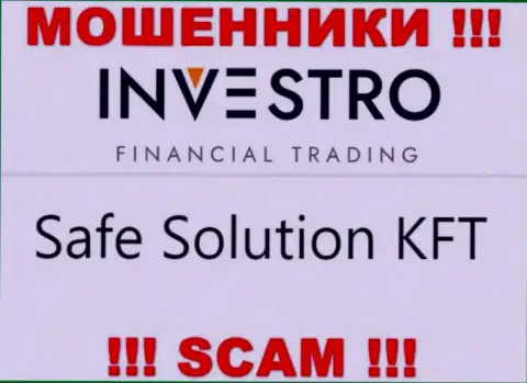 Контора Safe Solution KFT находится под руководством организации Safe Solution KFT