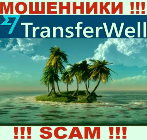 Не загремите в руки шулеров TransferWell - скрыли данные о местонахождении