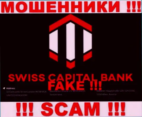 Так как юридический адрес на сайте Swiss CapitalBank фейк, то в таком случае и совместно сотрудничать с ними не надо