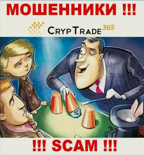 CrypTrade365 - это ОБМАН !!! Заманивают жертв, а после этого отжимают все их вложения