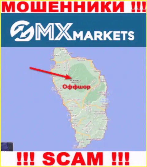 Не верьте интернет-мошенникам GMXMarkets, потому что они находятся в офшоре: Dominica
