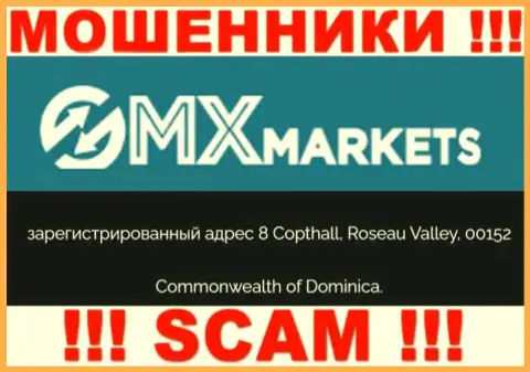 GMXMarkets Com - это МОШЕННИКИ !!! Скрываются в офшорной зоне по адресу 8 Copthall, Roseau Valley, 00152 Commonwealth of Dominica