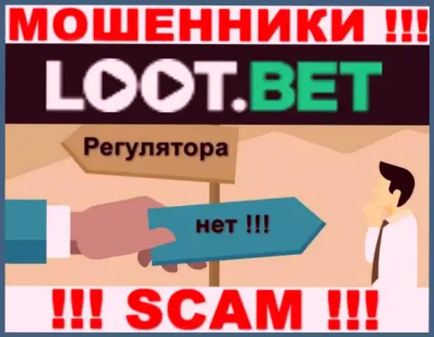 Инфу об регуляторе компании LootBet не найти ни на их сайте, ни в сети Интернет