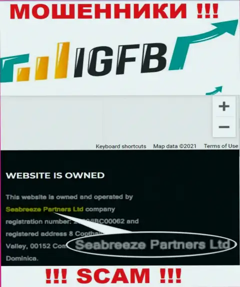 Seabreeze Partners Ltd, которое владеет компанией ИГЭФБ Ван