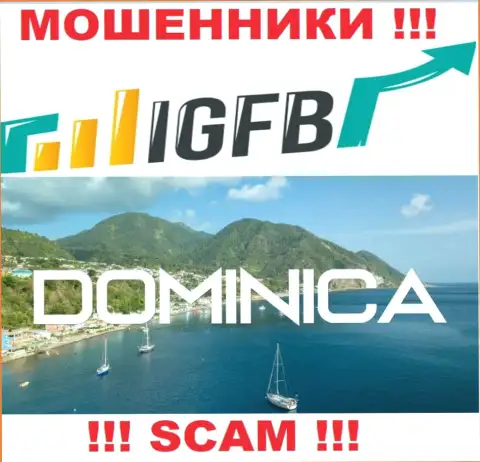 На сервисе IGFB сказано, что они зарегистрированы в офшоре на территории Commonwealth of Dominica