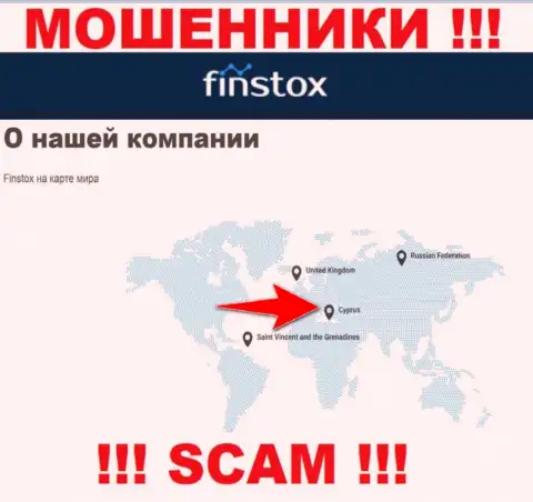 Finstox - это интернет мошенники, их адрес регистрации на территории Кипр