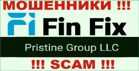 Юридическое лицо, владеющее мошенниками FinFix World - это Pristine Group LLC