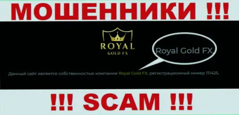 Юридическое лицо RoyalGoldFX - это Роял Голд Фх, такую информацию разместили мошенники на своем сайте