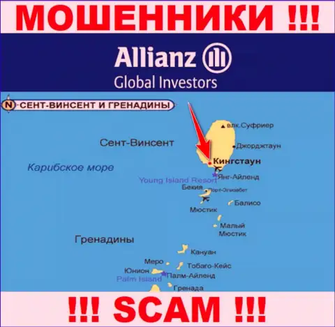 Allianz Global Investors беспрепятственно оставляют без денег, т.к. обосновались на территории - Kingstown, St. Vincent and the Grenadines