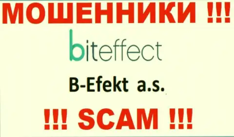 BitEffect - МОШЕННИКИ ! B-Efekt a.s. - это компания, которая владеет указанным разводняком