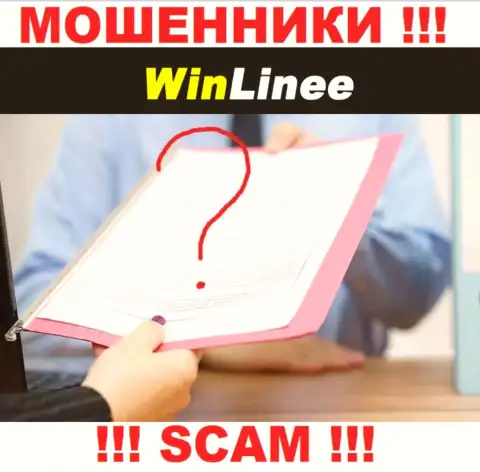Мошенники WinLinee Com не смогли получить лицензионных документов, не нужно с ними взаимодействовать