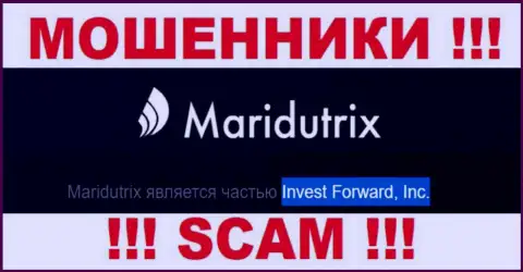 Организация Maridutrix находится под руководством конторы Invest Forward, Inc.