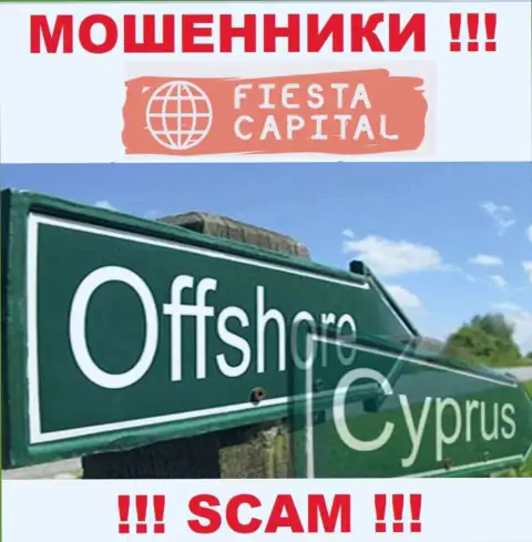 Офшорные internet-обманщики Fiesta Capital UK Ltd прячутся здесь - Cyprus