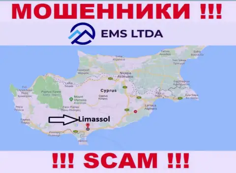 Мошенники EMS LTDA находятся на территории - Limassol, Cyprus