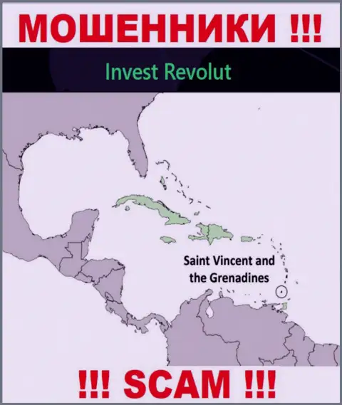 Invest-Revolut Com пустили свои корни на территории - St. Vincent and the Grenadines, избегайте взаимодействия с ними