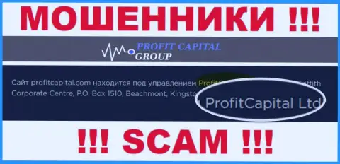 На официальном информационном сервисе ProfitCapital Ltd мошенники пишут, что ими владеет ПрофитКапитал Групп
