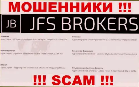 ДжиФСБрокер у себя на web-портале предоставили ложные сведения на счет юридического адреса