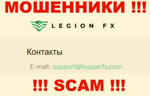 Адрес электронного ящика internet мошенников ГипперФИкс, Инк - инфа с сайта компании