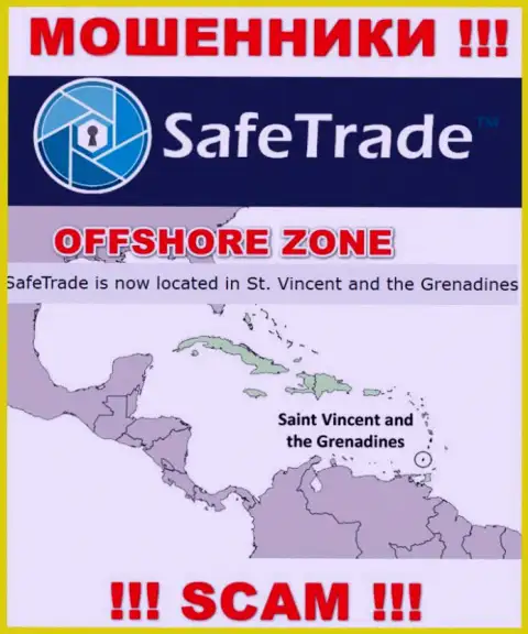 Организация Safe Trade сливает депозиты людей, расположившись в оффшорной зоне - St. Vincent and the Grenadines