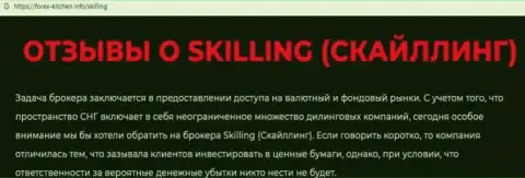 Skilling Ltd - это контора, взаимодействие с которой приносит лишь убытки (обзор)