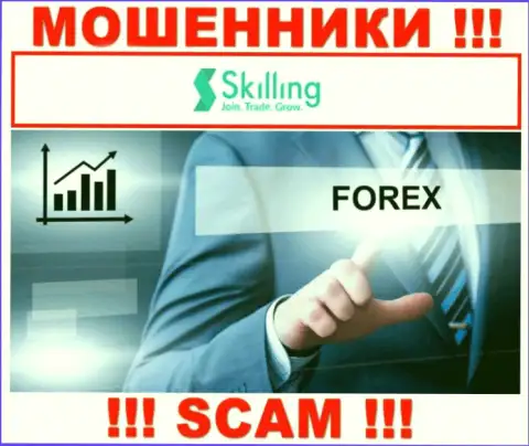 Что касательно рода деятельности Skilling (FOREX) - это явно кидалово