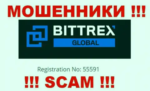 Компания Bittrex официально зарегистрирована под этим номером - 55591