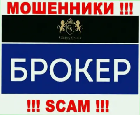 Не верьте, что сфера работы Golden Stanley - Broker законна - это надувательство