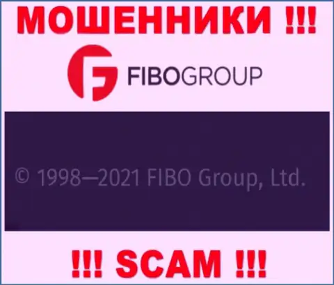 На официальном веб-сайте Фибо Форекс аферисты написали, что ими владеет FIBO Group Ltd