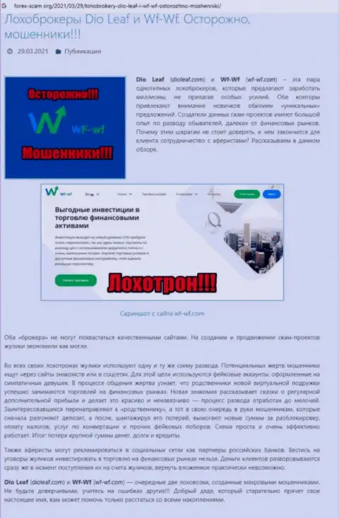 ВФ-ВФ Ком - это организация, взаимодействие с которой доставляет лишь убытки (обзор)