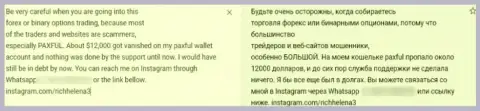 Не отправляйте свои кровно нажитые мошенникам PaxFul Com - РАЗВЕДУТ ! (отзыв потерпевшего)