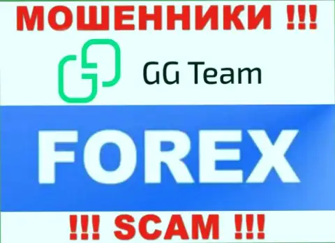 Вид деятельности конторы GG Team - это замануха для наивных людей