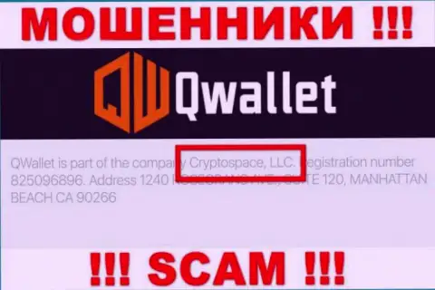 На официальном сайте Q Wallet отмечено, что данной конторой управляет Cryptospace LLC