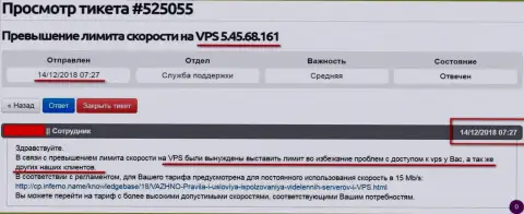 Хостинг-провайдер отписался, что ВПС веб-сервера, где располагался web-сервис ffin.xyz получил ограничение по скорости