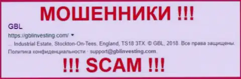 GBLInvesting - это ФОРЕКС КУХНЯ !!! SCAM !!!