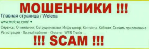 Велекса - это ЖУЛИКИ !!! SCAM !!!